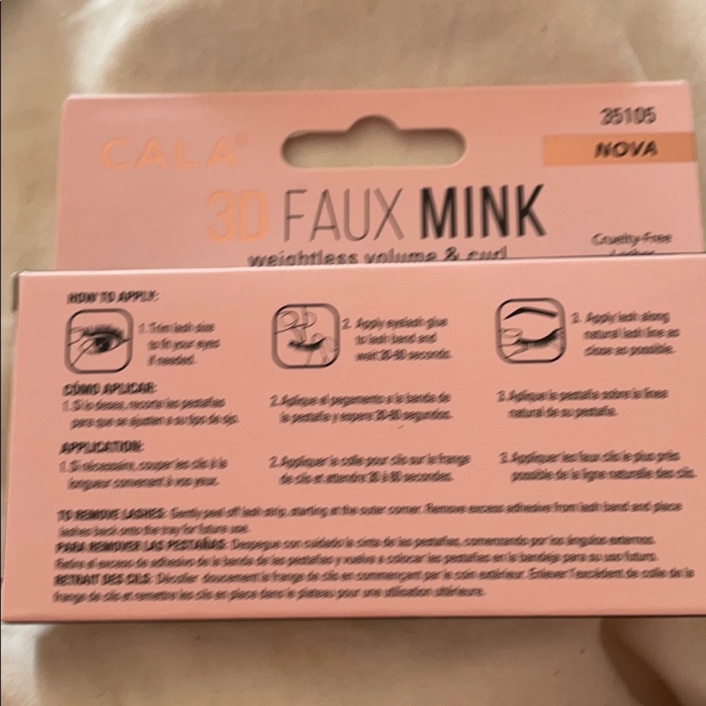 X 2 pairs —BRAND NEW Cala 3D faux mink lashes X2 pairs - Picture 2 of 2
